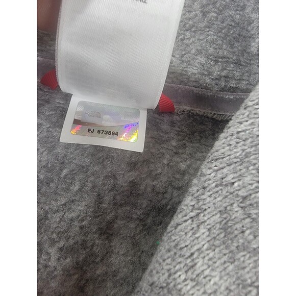 The North Face Fleece Pullover Womens Small Gray Shawl Collar Toggle Sweater - Picture 4 of 10